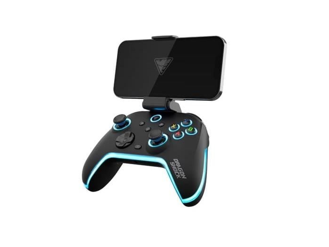 Aurora Plus Mando Inalámbrico Negro con Soporte para Teléfono para Ps3 Pc Android e Ios DRAGONSHOCK