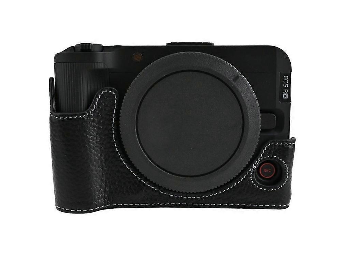 Base para cámara Canon Eos R50 V compatible con funda protectora de piel de vaca auténtica Facpoet