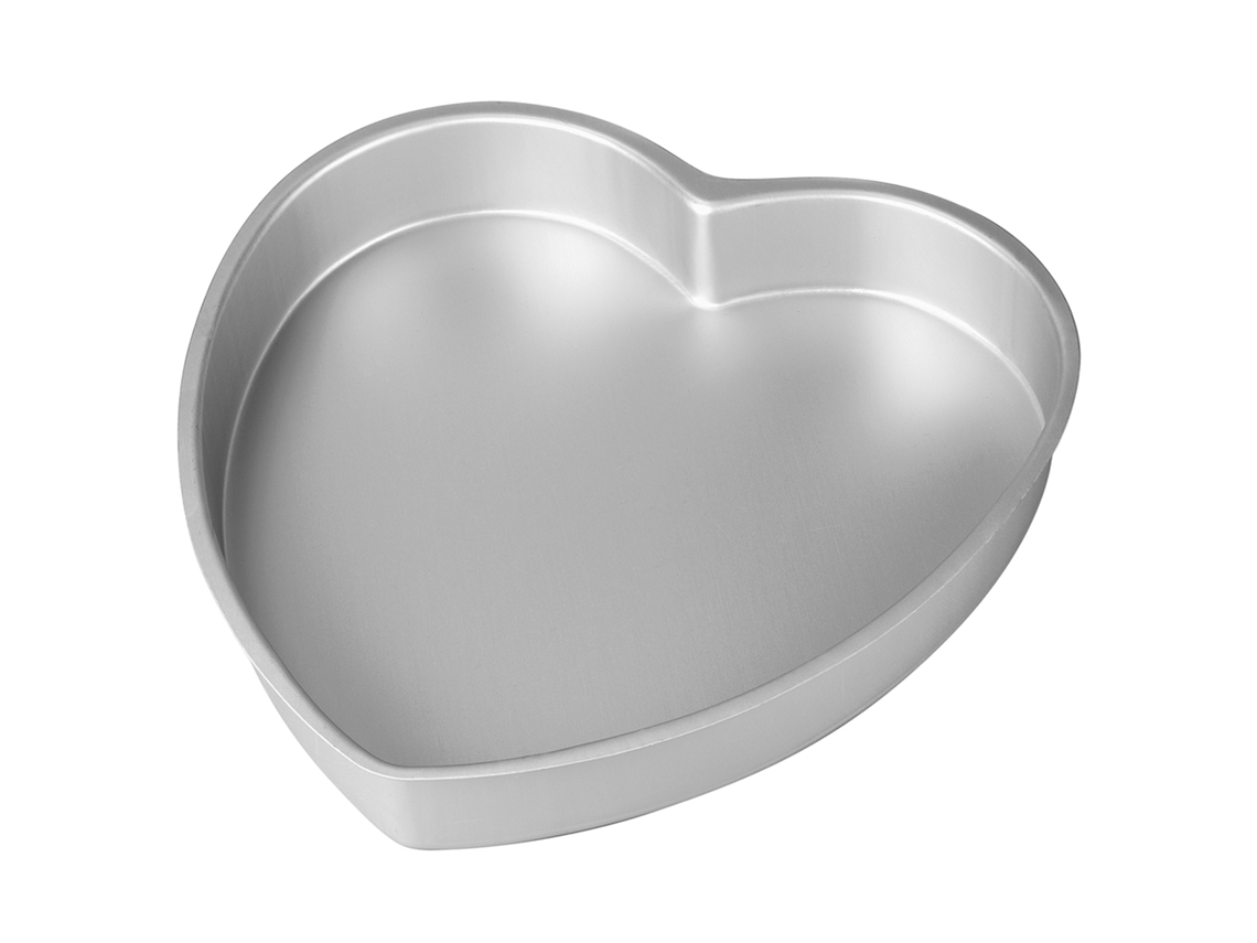 Molde para tarta JEIIBRZUI con fondo extraíble en forma de corazón de 8 pulgadas