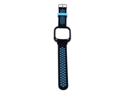 Correa de silicona ajustable de repuesto para Honor Watch 4, negra y azul, con estuche