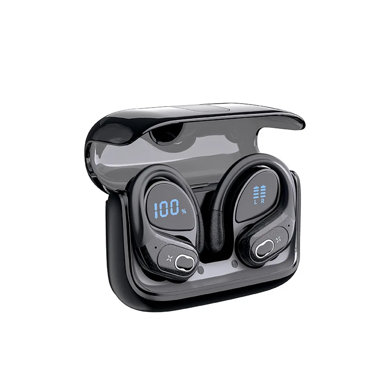 Auriculares De Conducción Ósea (negros), Resistentes Al Agua Ipx5, Auriculares Estéreo Hifi