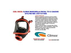 Climax  mascarilla facial  731-c caucho s/filtro ref 23517311000