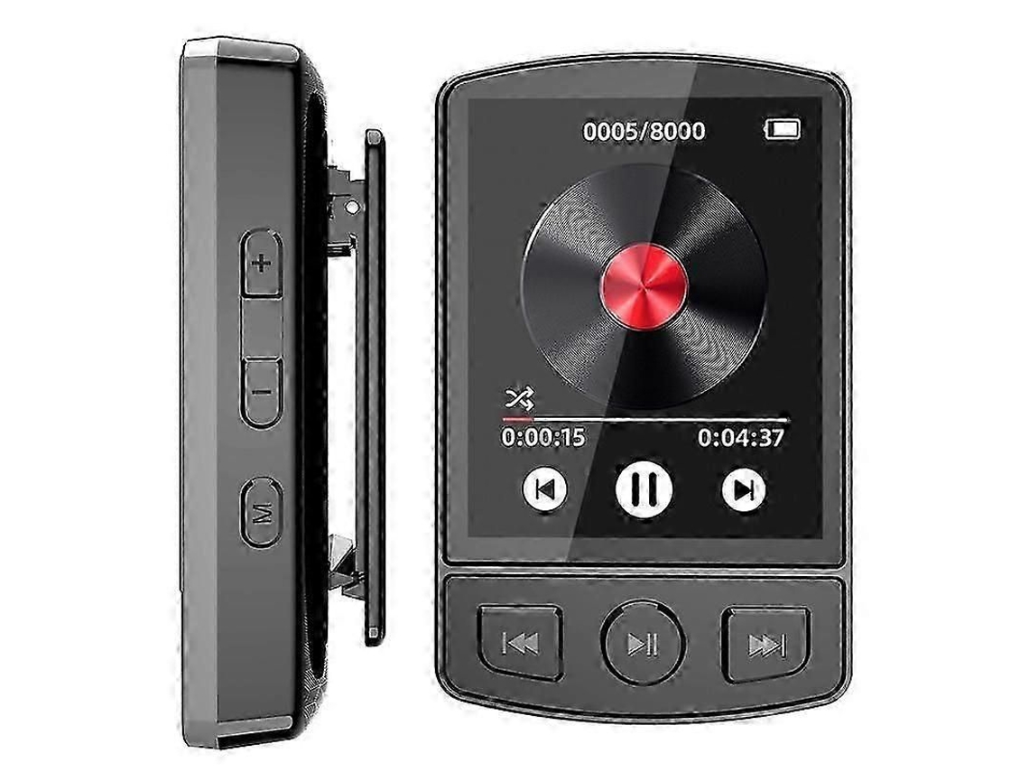 Reproductor MP3 con radio FM, pantalla táctil, Walkman portátil, Bluetooth 5.2, compatible con libros electrónicos, grabación de deportes, reproductor de música y vídeo - Nuevo