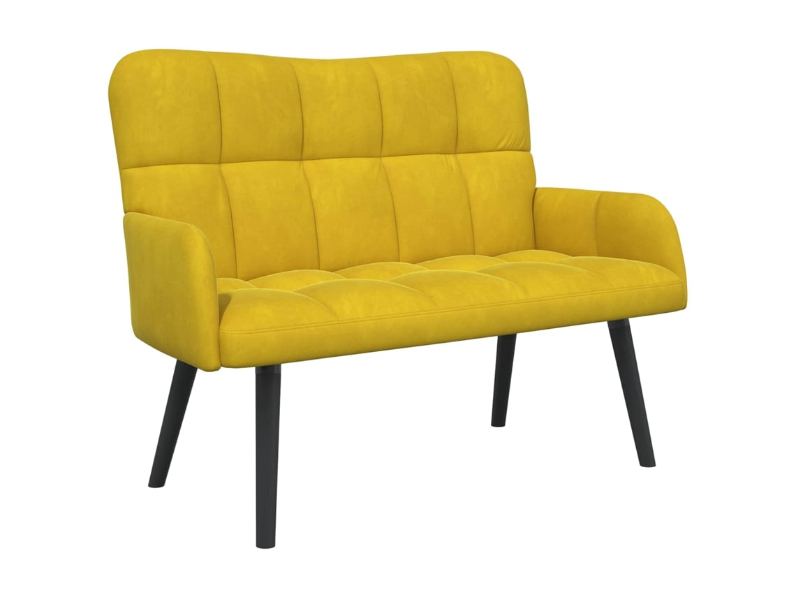 Maison Exclusive - Sofá De 2 Plazas Amarillo 115 X 61 X 87 Cm Pwned_by_lord666_ywh