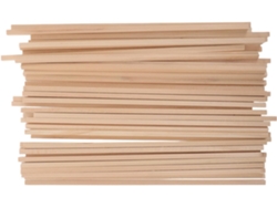 50 Tacos Cuadrados De Madera De Tilo Natural De 30,5 X 0,6 Cm Para Manualidades.