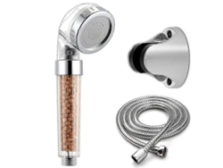 Juego de ducha de alta presión de acero inoxidable con filtro Super Zhang Ji y soporte para ducha de spa
