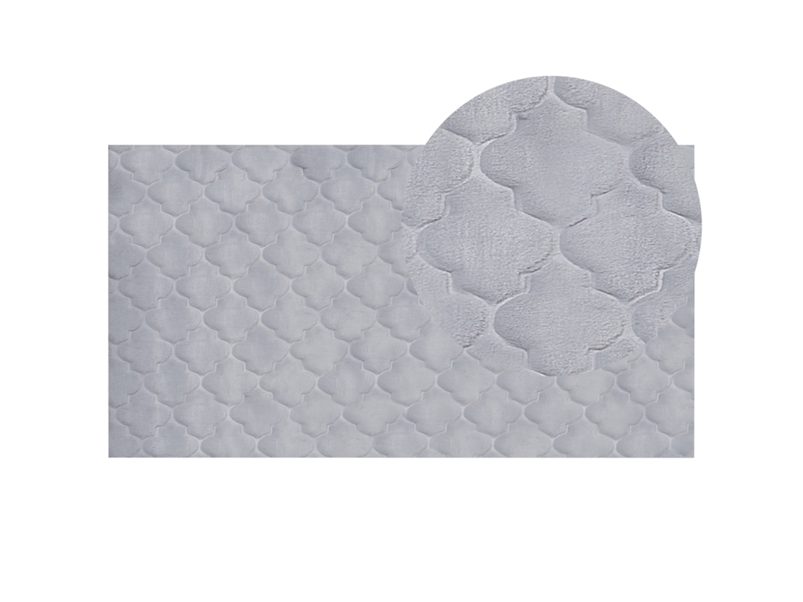 Alfombra BELIANI Gharo de Poliéster Gris 80x150