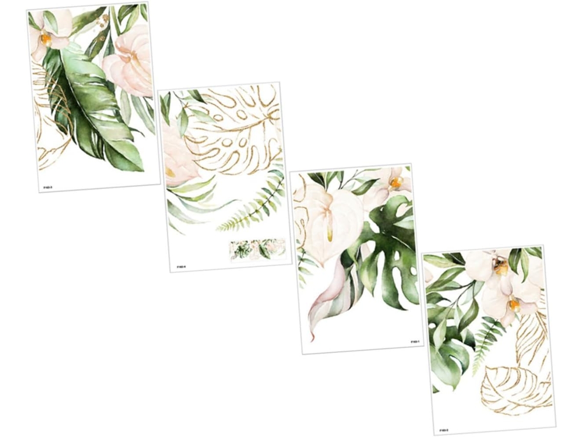 4 Láminas De Pegatinas De Pared, Diseño Creativo Para La Decoración De Paredes Del Hogar.