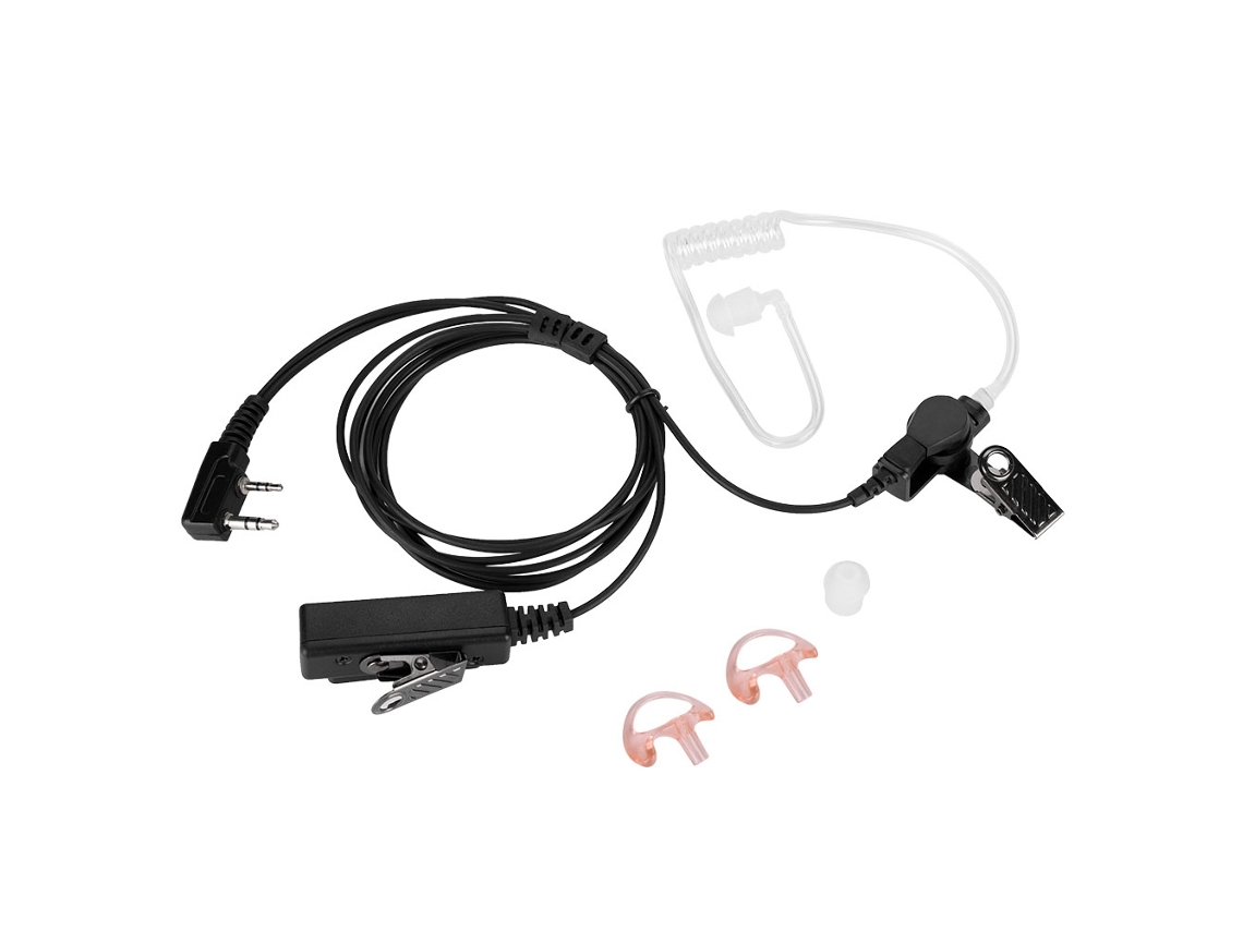 Auriculares de radio (conducto de aire, botón PTT)