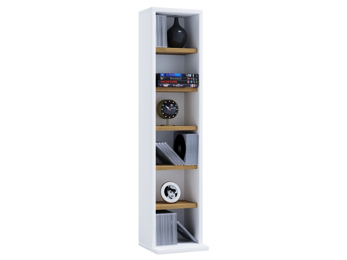 Estantería De Madera Para Cd Y Dvd Elementa Vcm