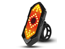 Luz trasera para bicicleta, intermitente, con control remoto inalámbrico, recargable, puerto USB, a prueba de golpes, impermeable Mdug