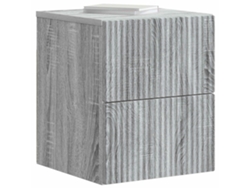 Maison Exclusive - Mesita De Noche De Pared Gris Sonoma 33 X 34,5 X 40 Cm
