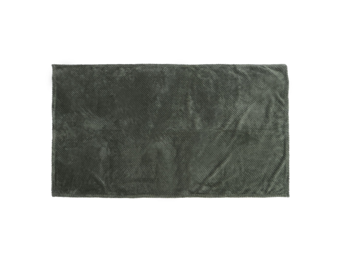Manta suave de fibra de poliéster para cama, sofá, aire acondicionado, ropa de cama, verde militar, 70x100cm