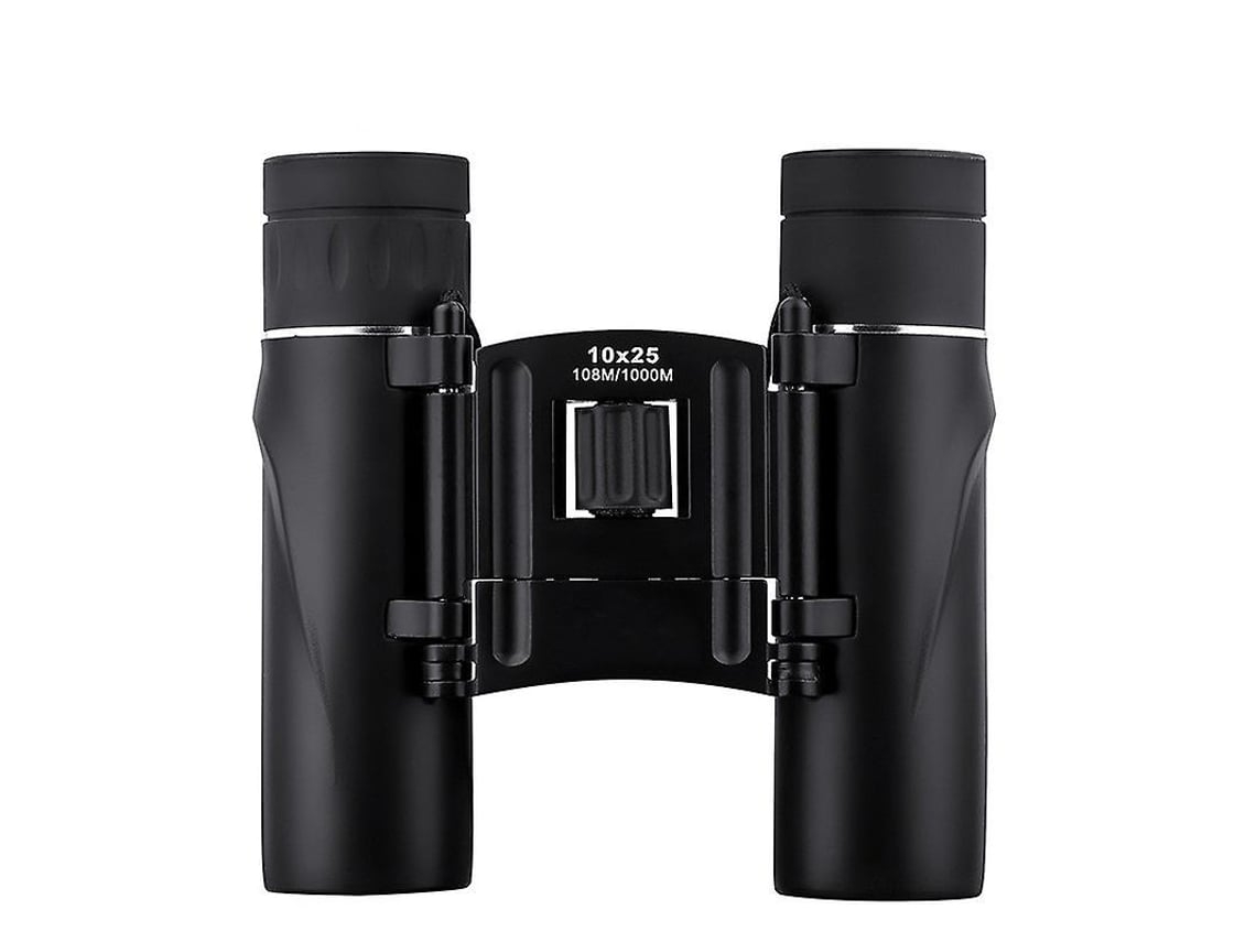 Binóculos Compactos 10x25 Pequenos E Leves Toque De Borracha Mini Binóculos Dobráveis De Bolso Com Lente Totalmente Revestida Para Viagens Facpoet