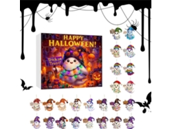Calendario de 24 días con fantasmas 2D para colgar en la pared, juegos de decoración, ideal para el hogar y fiestas.
