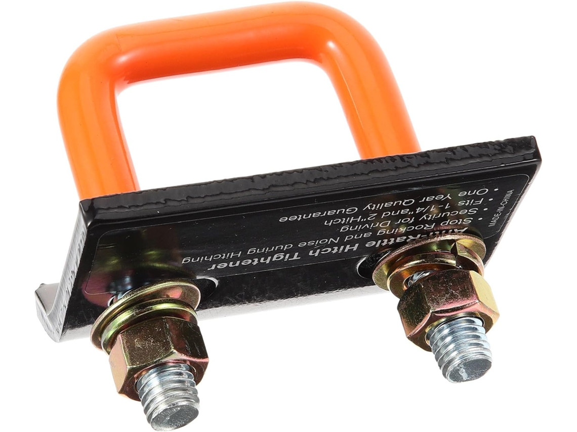Abrazadera Para Enganche De Remolque, Revestimiento De Goma Naranja, Montaje Robusto, Accesorio Para Acoplamiento Cuadrado.