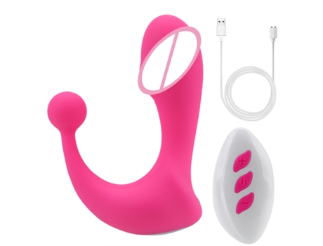 Vibrador portátil con control remoto inalámbrico con 12 modos para mujeres (rosa) YIZHOOD