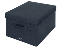 LEITZ 61440089 Caja de Almacenaje Rectangular Tela Azul
