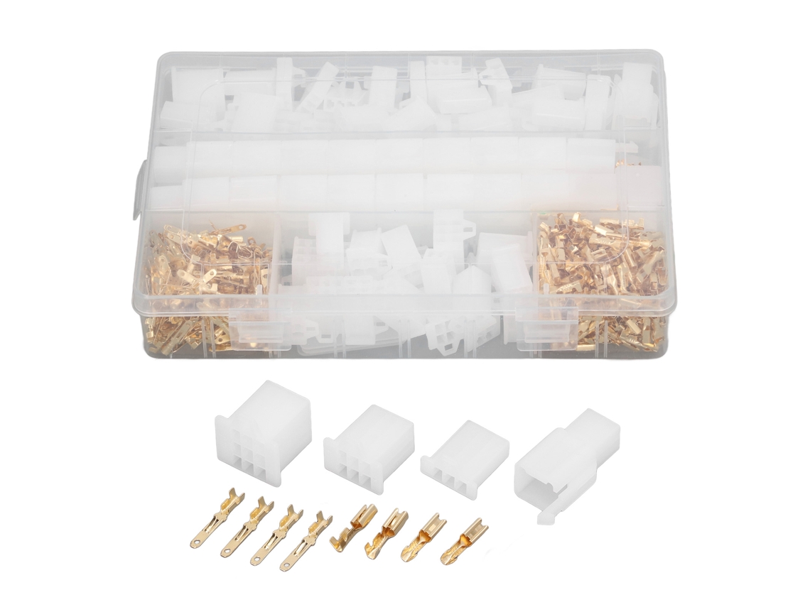 Kit De 580 Piezas, Conectores Terminales Macho Y Hembra De Cobre, Bloque De Crimpado De Plástico Para Cableado.