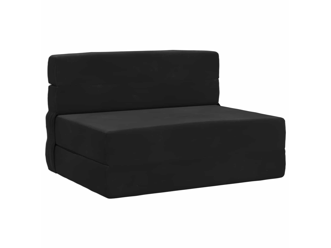 Sofá Cama Plegable Negro 70 X 80 X 60 Cm Tela