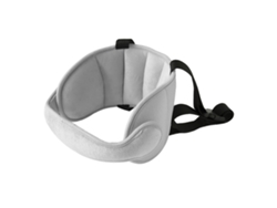 Soporte para la cabeza para asiento de coche, alivio del cuello para niños, bebés y niños pequeños, correa gris.