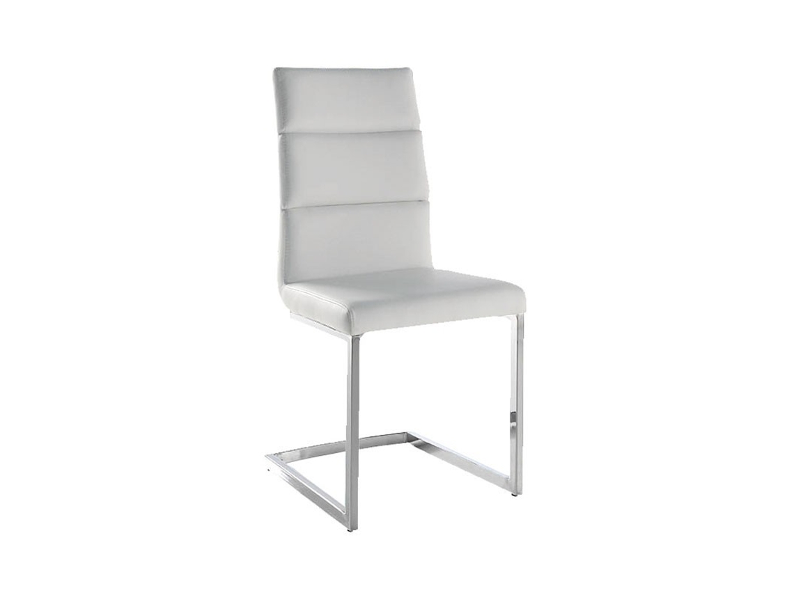 Conjunto de 2 Cadeiras de Jantar Polipele Milo MOMMA HOME (Branco - Polipele -42x53x97 cm)