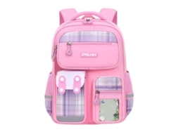 Mochila escolar para niña con estampado de dibujos animados - Modelo 2023 - Versátil, con doble asa y ligera - Rosa - Talla S