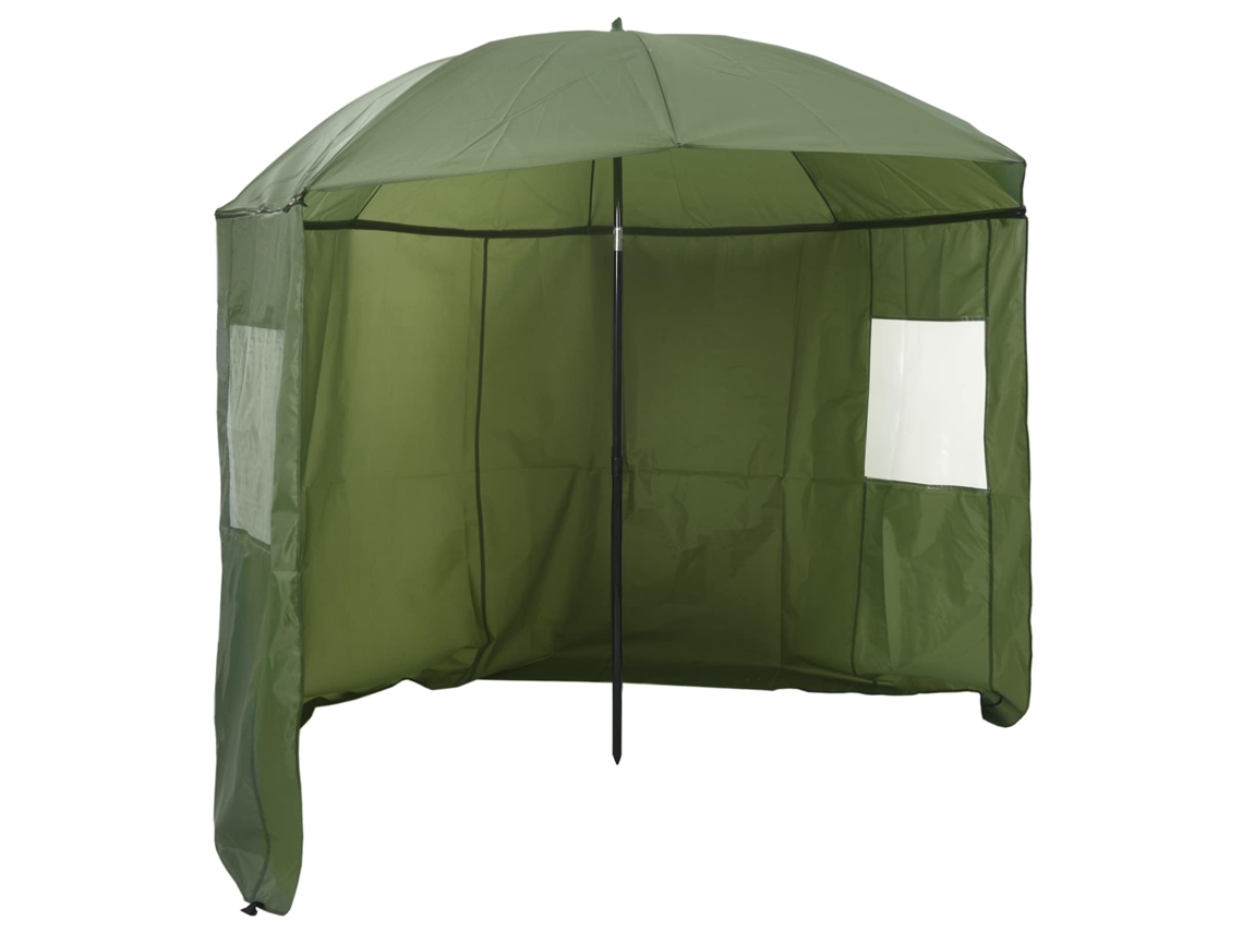 Paraguas de pesca grande impermeable Oxford Vidaxl (240 x 210 cm)
