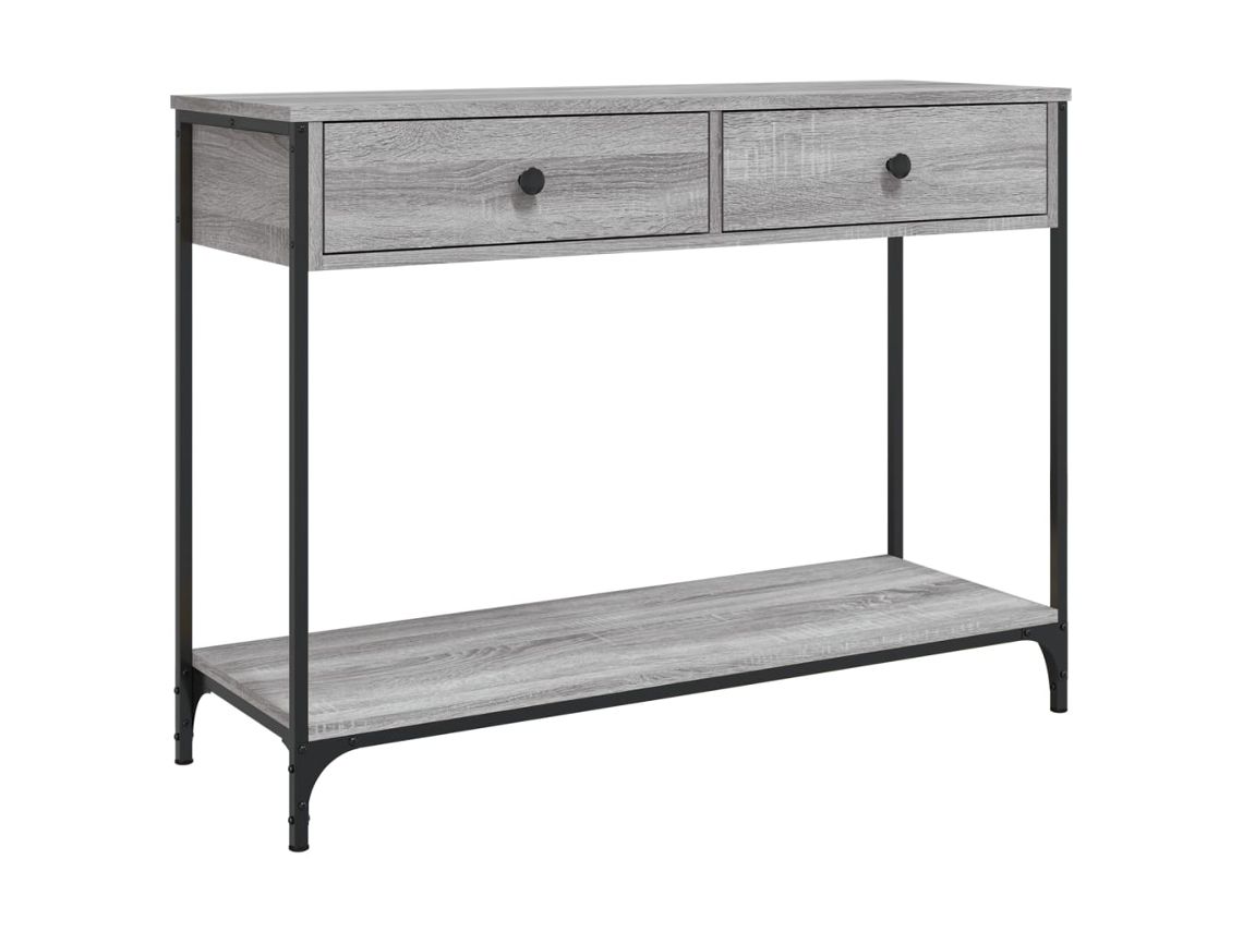 Maison Exclusive - Mesa Consola Madera De Ingeniería Gris Sonoma 100x34,5x75 Cm