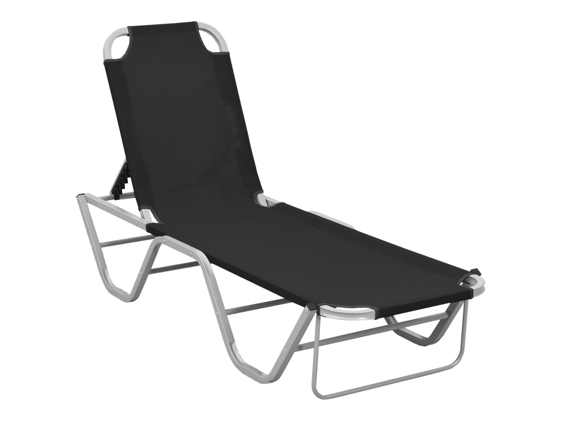 Tumbona de aluminio y textilene color negro Lovely Home