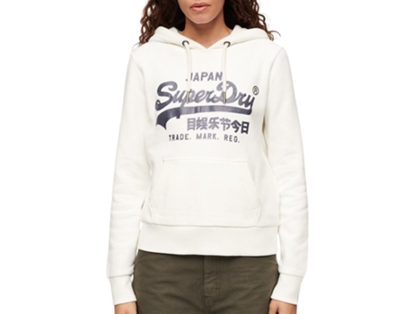 Sudadera con Capucha de Mujer SUPERDRY Beige (XS)