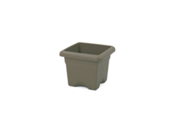 PLASTIKEN 7722 - Maceta Cuadrada Colección TERRA Medida 22 cm 4L Taupe