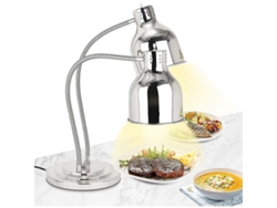 Lámpara De Calentamiento De Alimentos Plateada De 250 W Con Manguera Extensible De Hasta 70 Cm Para Buffet, Cocina Y Restaurante - Lámpara Individual