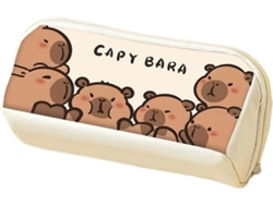 Estuche Para L Pices Con Dise O De Capibara Dibujos Animados Gran Capacidad Doble Compartimento La Escuela El Trabajo