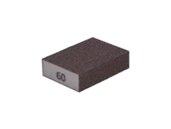 Bloque de lijado plano de 4 caras Norton P60, grano grueso, 100 x 66 x 26 mm