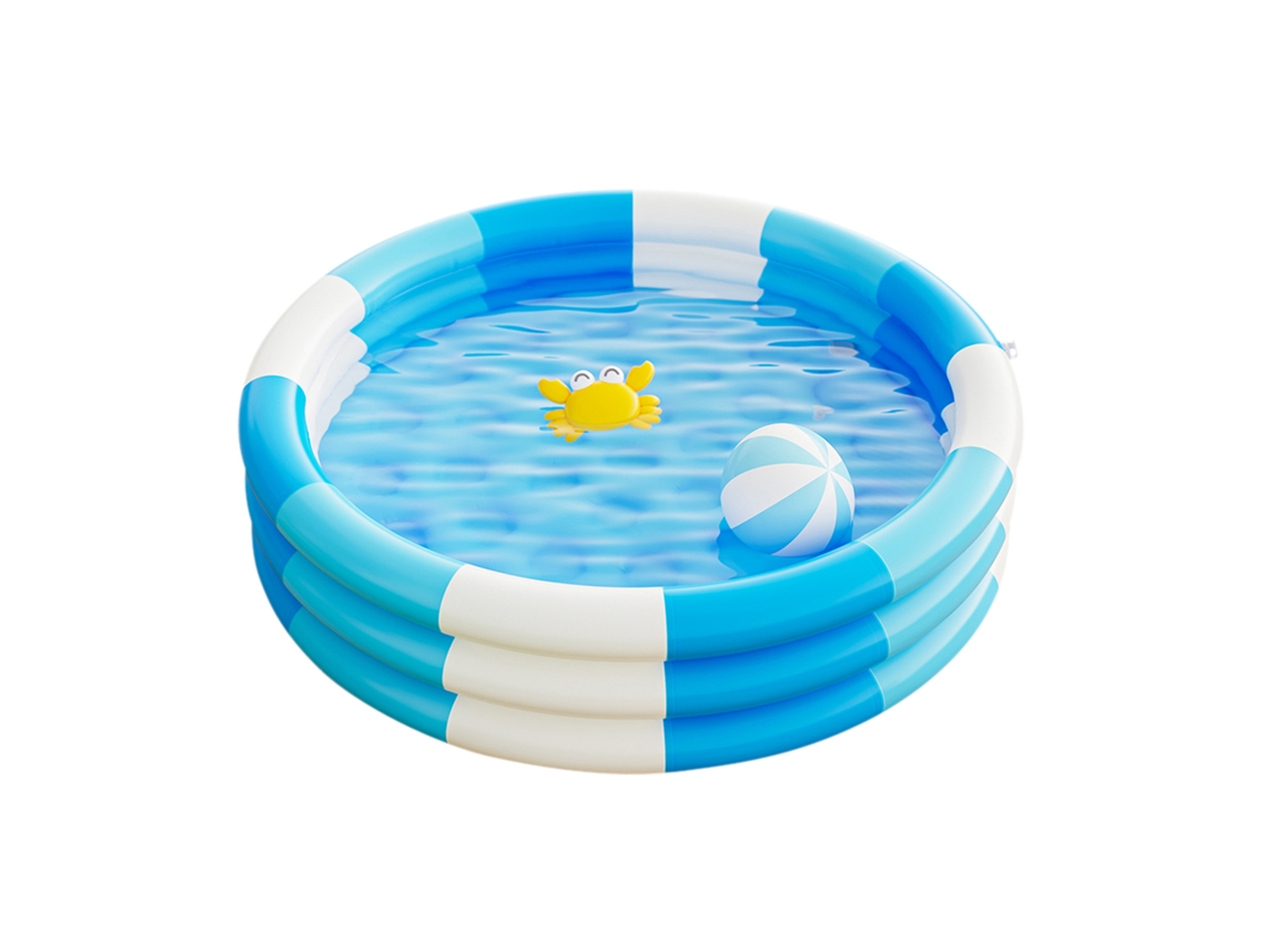 Piscina Hinchable para Niños con 3 Anillos, Ideal para Jardines y Fiestas de Verano