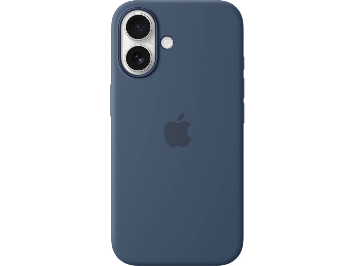 Funda APPLE Silicone Case con MagSafe para iPhone 16 (Denim)