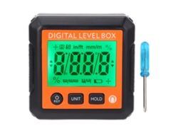Nivel Digital Con Imán, Medidor De Ángulo Electrónico, Inclinómetro, Transportador Naranja