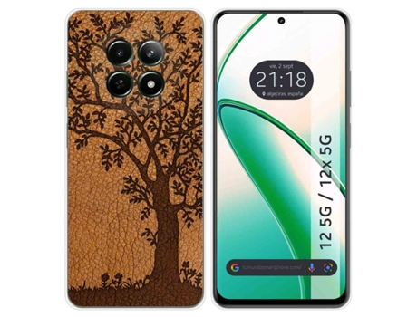Funda Diseño Cuero para Realme 12 5G 12X 5G TUMUNDOSMARTPHONE Multicolor