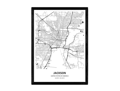 Poster NACNIC Mapa de Jackson USA (A3)