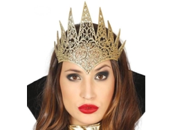 Disfraz de Mujer DISFRAZZES Reina Malvada Dorada (Talla: Talla Universal)