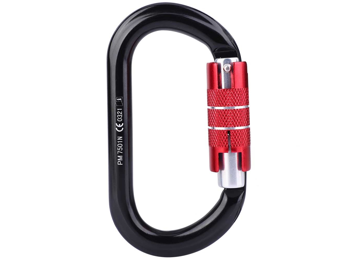 Mosquitera De Seguridad Con Mecanismo De Bloqueo Para Escalada Y Rescate En Montaña. Alta Capacidad De Carga: 24 Kn.