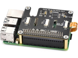 Adaptador De Expansión Pcie Hat De 2 Canales, Fácil Instalación, Tarjeta Apilable, Reemplazo Para