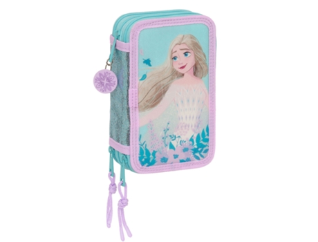 Estojo Escolar DISNEY Frozen Hello Sring 2024 Triplo com Carga 36 Pecas 412373857