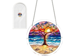 Rompecabezas Atrapasoles Acrílico - Decoración De Ventana Con Patrón De Árbol Acrílico 2d, Rompecabezas Atrapasoles