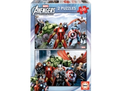 Rompecabezas de los Vengadores de Marvel 2x100 piezas B.active
