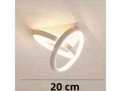 Lámpara de pasillo LED de estilo nórdico moderno MDUG (blanca, 25 W)