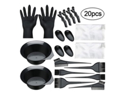 Kit de coloración capilar DIY, herramientas reutilizables para teñir el cabello en salones de belleza, incluye aplicador de tinte y recipiente para rociar.