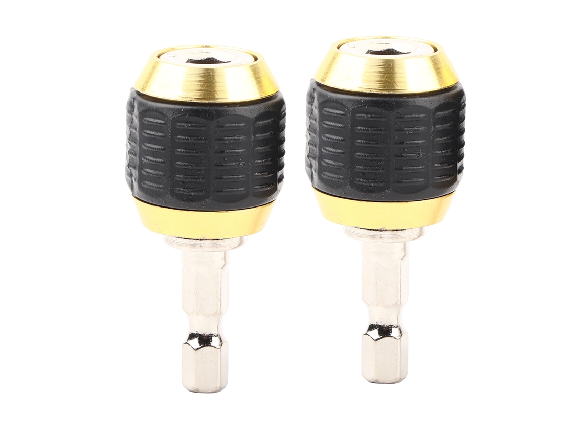 2 Adaptadores De Llave De Impacto Para Taladro De 60 Mm Con Mango Hexagonal De 1/4" De Acero Inoxidable