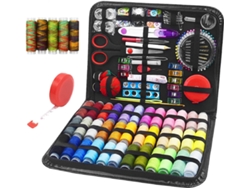 Kit de costura con 229 piezas Incluye tijeras de costura, carrete de hilo, cinta métrica, agujas de coser, etc. Siurn